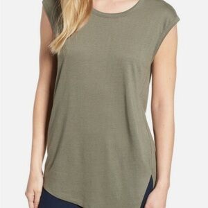 Nic & Zoe grayish asymmetrical Women's Top